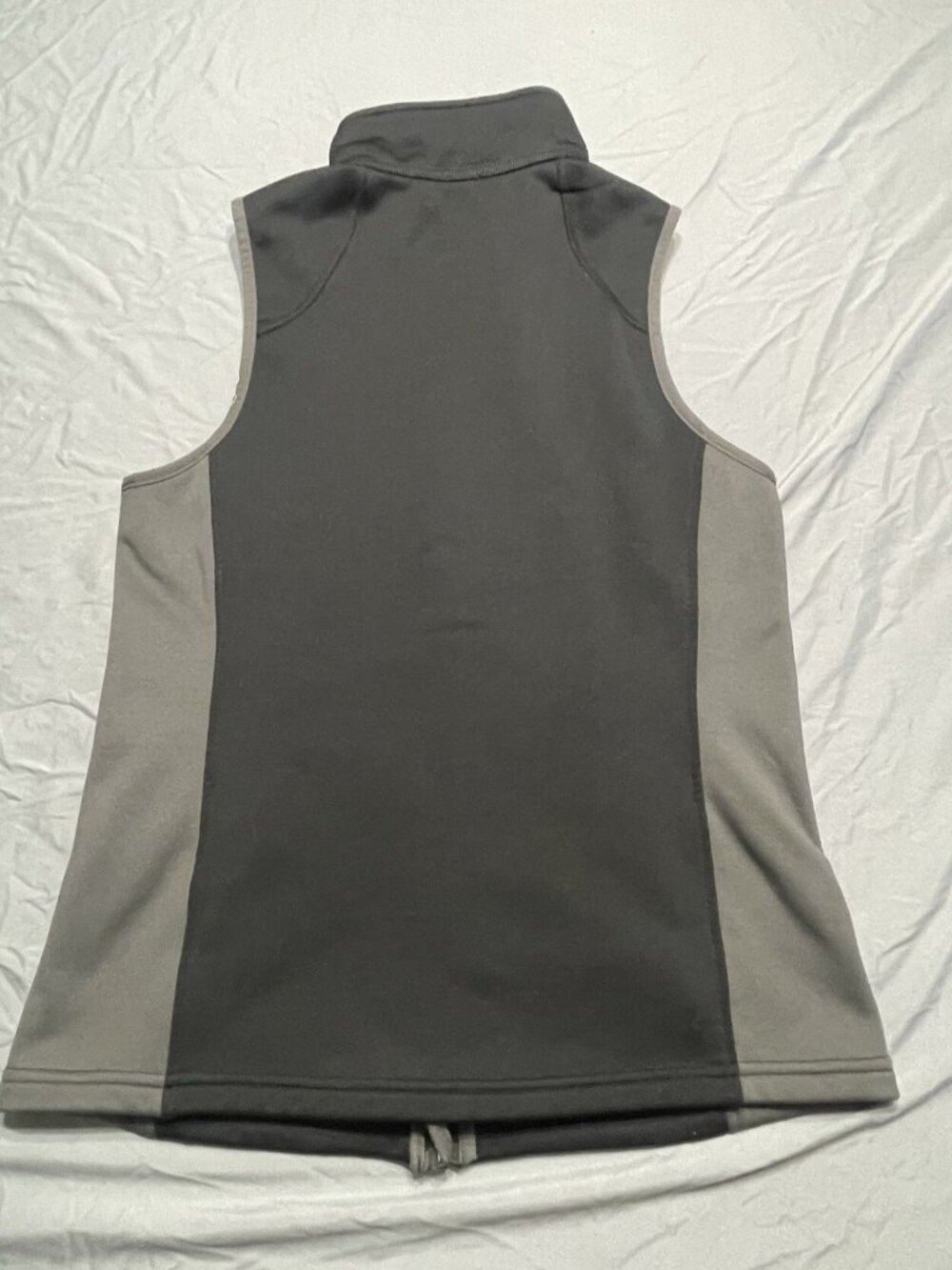 L.L. Bean Vest Womens Full Zip Fleece Lined Black/Gray Size S